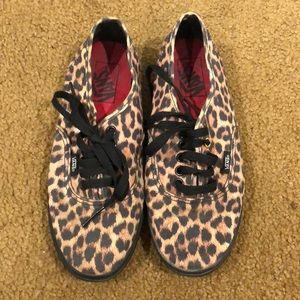 Vans cheetah print shoes